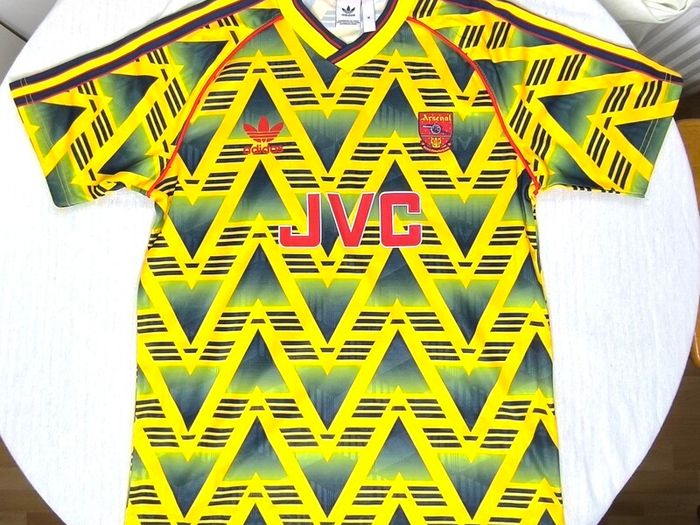 1991/93 Arsenal Away Bruised Banana Official Adidas Replica Jersey(ge4787) Size M Adults