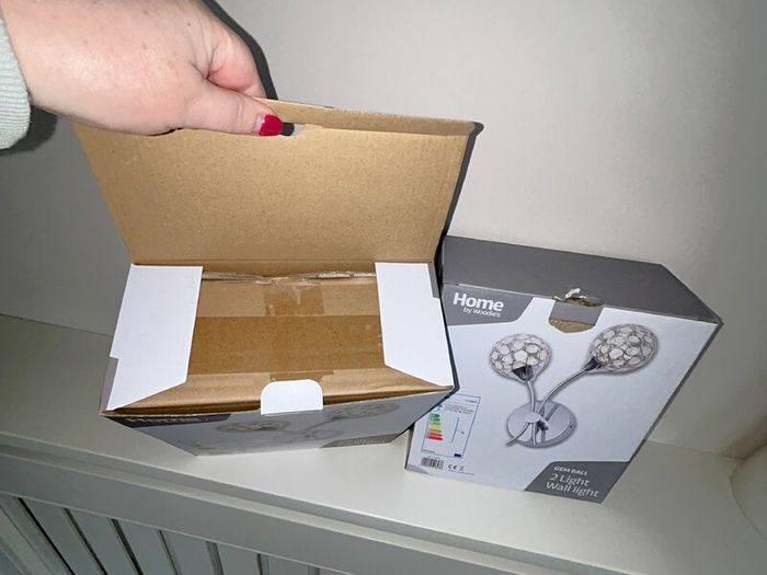 2 Brand New Chrome Gem Ball Wall Lights from Woodies