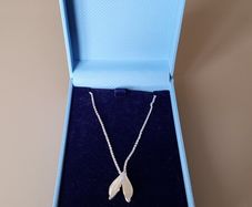 Newbridge Silver Leaf Necklace