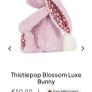 New JELLYCAT Thistlepop Blossom LUXE Bunny Medium Image 2