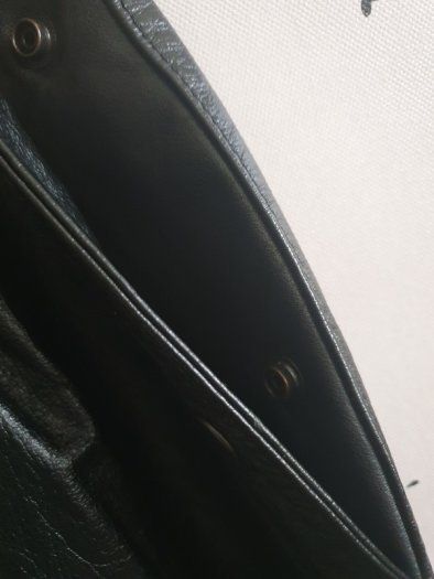 GIORGIO MOBIANI Black Leather Skirt With Pockets