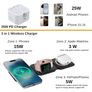 3-in-1 Foldable Magnetic Wireless Charger Station with 25W Adapter & Case, Fast Charger for iPhone 16/15/14/13/12, for Watch 10/9/Ultra2/Ultra/8/7/6/SE/5/4, for AirPods 4/3/2/Pro (Black) Image 6