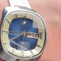 Enicar 340 blue dialed fantastic watch