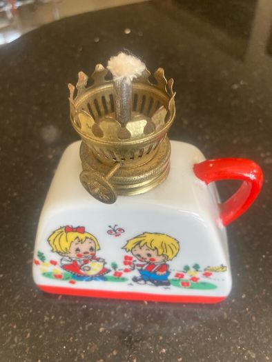Vintage 50's/60's Porcelain Oil Lamp