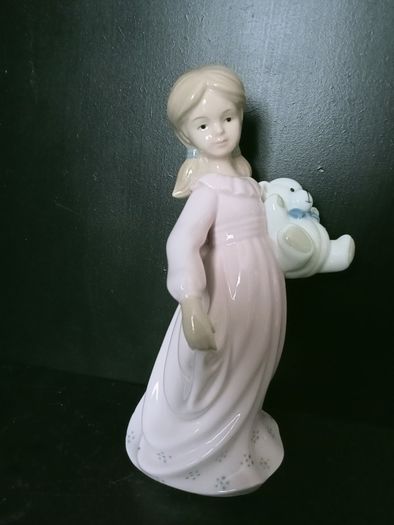 The Leonardo Collection Girl with Teddy Figurine
