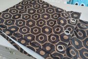 Blackout curtains, brown coloured pattern