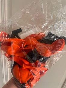Various size halloween colours balloons