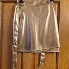 Gold Mini Skirt