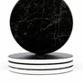 Homeware Marble Coasters Set of 4 - Stunning Ceramic Coaster in Gloss/Matte Finish | Elegant Stone Coasters with Anti-Slip Cork Bottom for Mugs and Glasses (MULTIPLE STYLES, SEE PHOTOS) Image 3