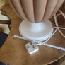 Vintage Large Terracotta And Porcelain Table Lamp. Image 2