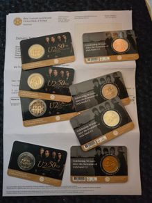 8X 2 euro coin U2 50th Anniversary 2026 BU quality in coincard