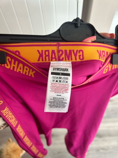 Gymshark pink and yellow bicycle shorts brand new with tags