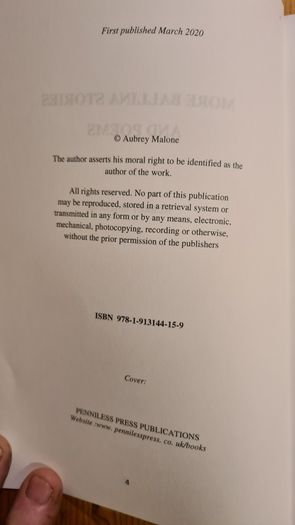 More Ballina Stories And Poems. By Aubury Malone. In Very Good Condition.