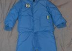 Little Rocha 2-in-1 blue hooded snowsuit 74cm 6-9 months
