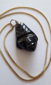 Gold Obsidian - Carved Head