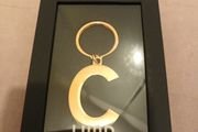 Designer keyring initial C