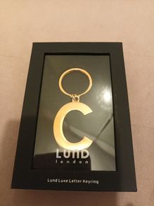 Designer keyring initial C