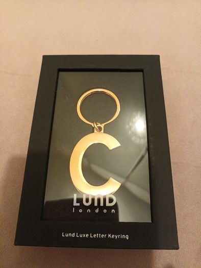 Designer keyring initial C