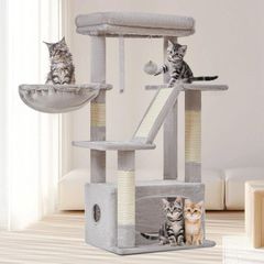 Taoqimiao 98cm Cat Tree Cat Tower with Condo and Perch - Brand New Sealed