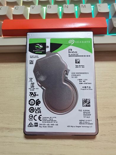 Seagate BarraCuda 2TB 2.5" SATA HDD 100% Health