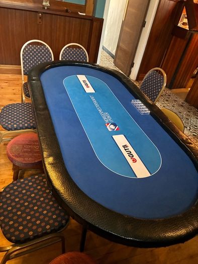 Poker tables used good with folding legs