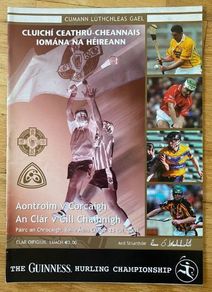 2004 Cork v Antrim & Kilkenny v Clare - GAA Senior Hurling Quarter Final Programme