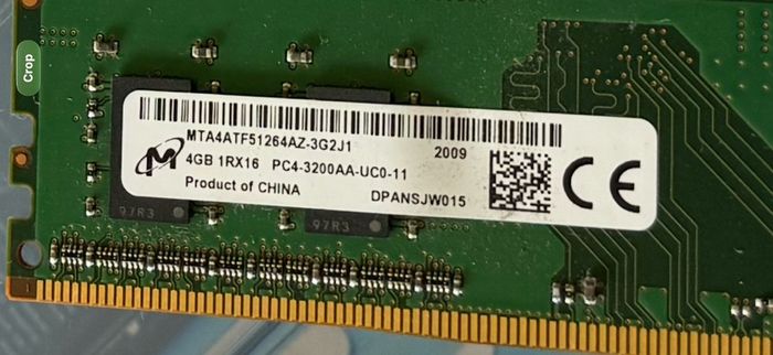 Micron 4gb Ddr4 3200mhz Ram  2x4gb
