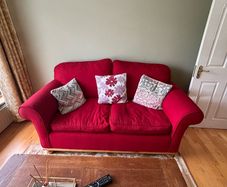 Two seater couch & armchair