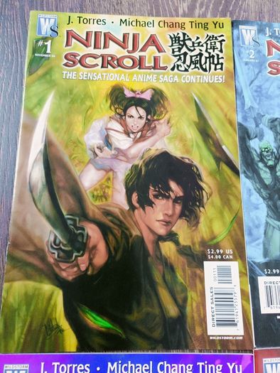 Ninja Scroll Comic Book Lot 11 Issues DC Wild Storm