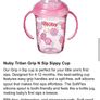 Brand New Nuby Grip 'N' Sip sippy Cup features dual easy-grip handles Image 6