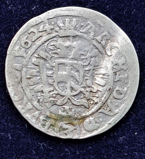 Austria 1624 Habsburg  Ferdinand II 3 Kreuzer -  Vienna mint