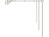 Garden Rose Arch Antique Brown 6x3x2.5 m Iron
