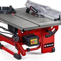 TC-TS 8 l Table Saw - Angle Cuts (to 45), Angle Stop (+/- 60) for Mitre Cuts, Dust Extraction Adaptor - Powerful, Compact and Portable Circular Bench Saw for Woodworking