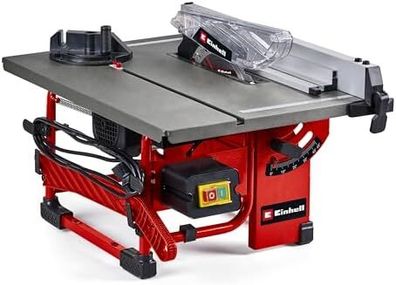 TC-TS 8 l Table Saw - Angle Cuts (to 45), Angle Stop (+/- 60) for Mitre Cuts, Dust Extraction Adaptor - Powerful, Compact and Portable Circular Bench Saw for Woodworking