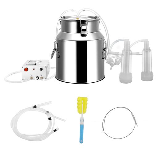 BRAND NEW 14L Electric Milking Machine Food Grade Portable Automatic Pumping Rate 24L/min Cattle Milking With Brush Sheep