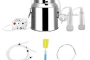 BRAND NEW 14L Electric Milking Machine Food Grade Portable Automatic Pumping Rate 24L/min Cattle Milking With Brush Sheep