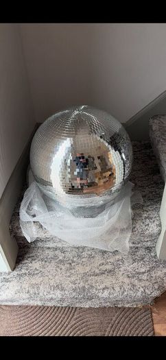Disco ball 50cm and motor party decor, hen, weddin