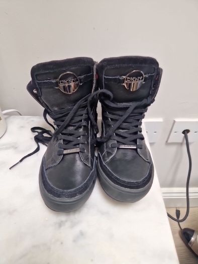 DKNY Black & Silver Boots
