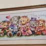 Handmade Cross Stitch Embroidy - Happy wedding Image 2