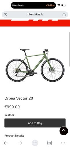 Orbea Vector 20 Hybrid Bike