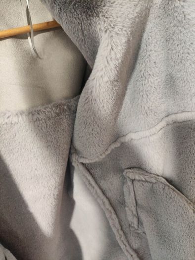 River Island Faux Fur & SuedeLook Coat Size S