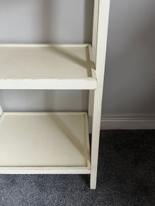 Contemporary ladder shelving unit