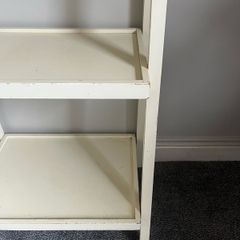 Contemporary ladder shelving unit
