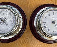 Ships clock and barometer
