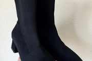 Knitted Ankle Boots Black UK6.5/ US 9/ EU 40/ Inner length 27 cm / Foot length 25.5 cm
