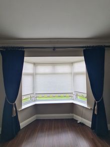Black velvet curtains