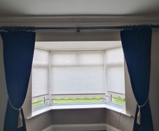 Black velvet curtains