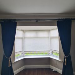 Black velvet curtains