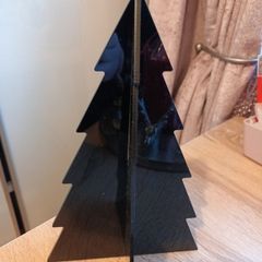 Black contempory acrylic christmas tree