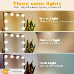 Light Up Your Vanity: Hollywood Style LED Mirror Lights Kit with Dimmable Bulbs